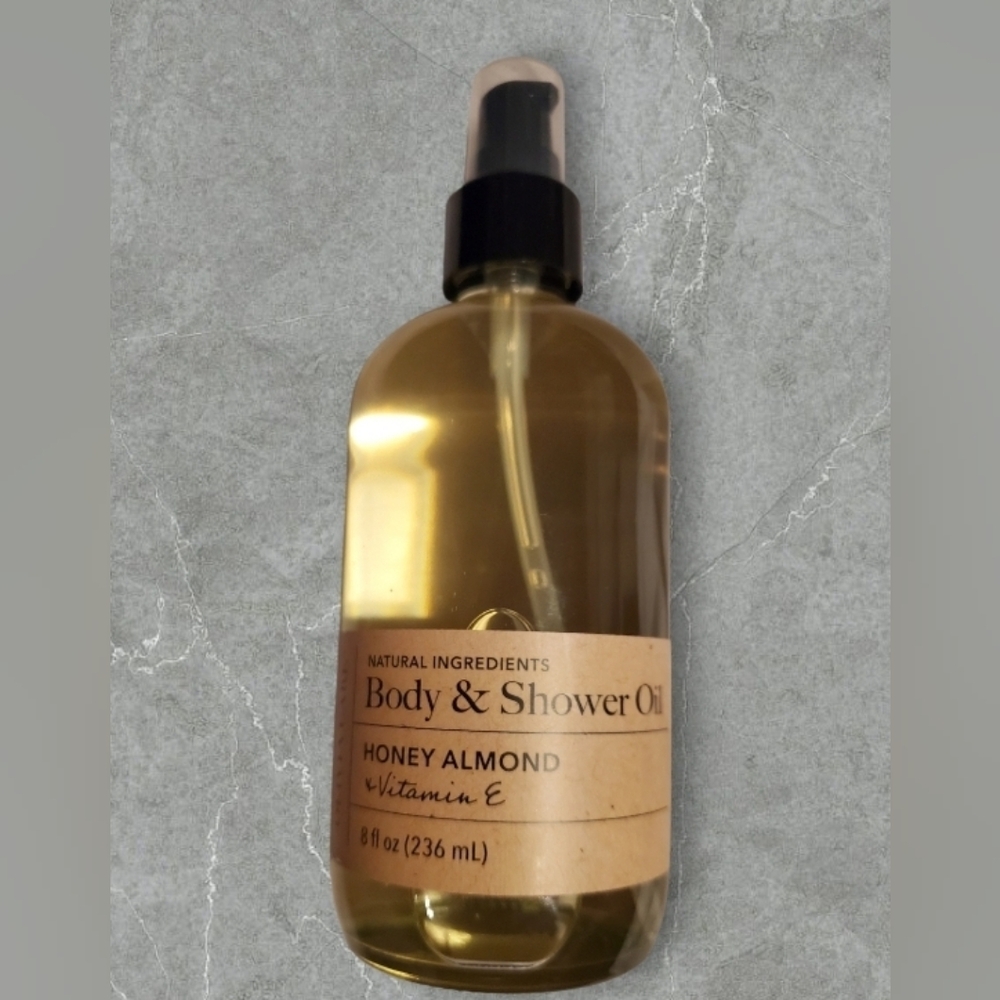 Olivia Care Nourishing Honey Almond Body & Shower Oil with Vitamin E 8 oz/236ml